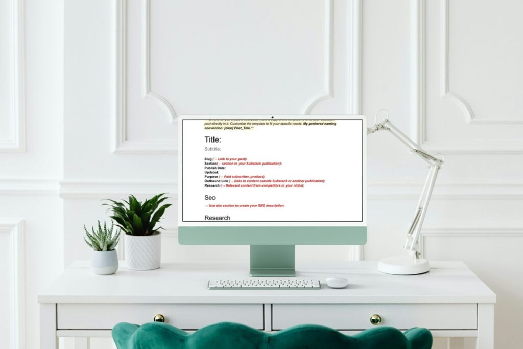 Ultimate Substack Post Template Ultimate Substack Post Template