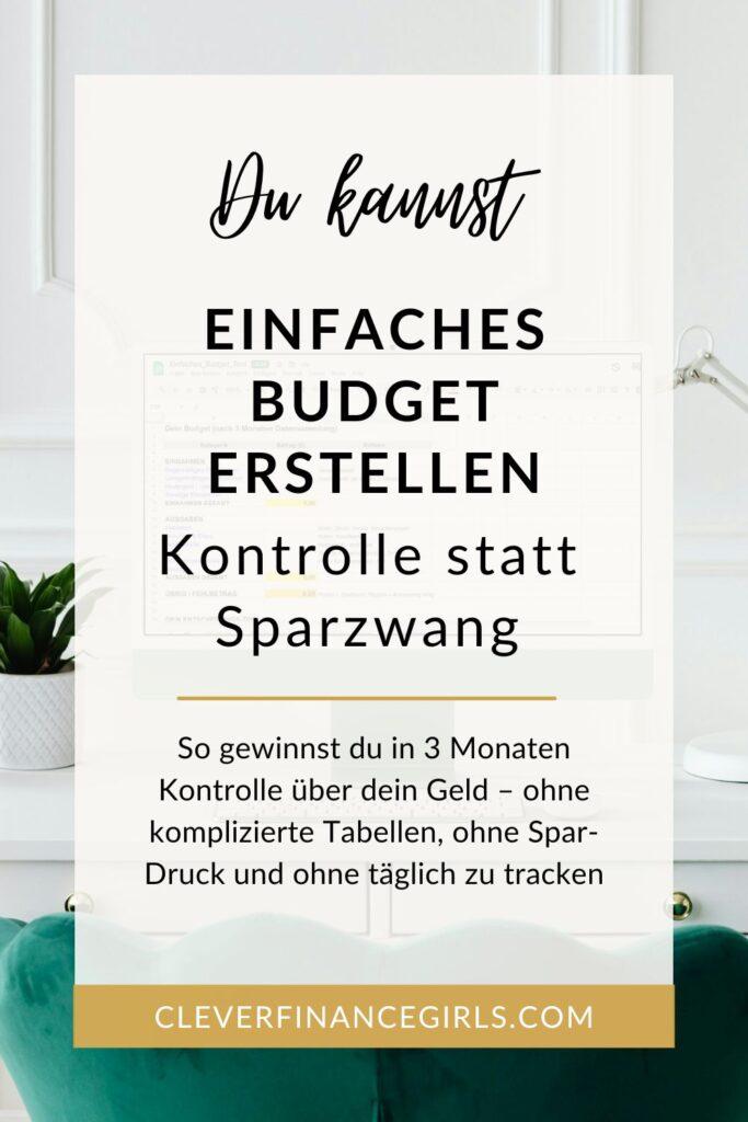 Einfaches Budget erstellen: 10 Min statt Chaos