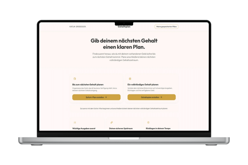 Dein Gehaltsplan Intro